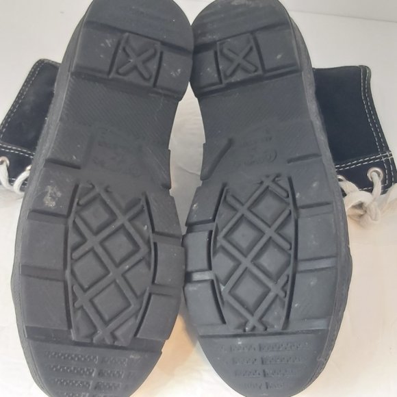 CONVERSE ALL STAR | Boys Junior High Top Sneakers Black Size 3 - Picture 7 of 8